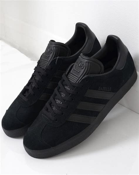 Adidas gazelle trainers all black